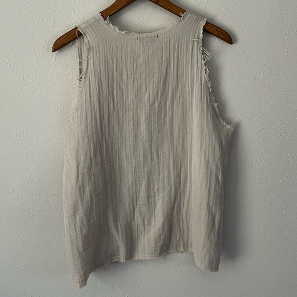 Stark X Gauzy Cotton V-Neck Tank Size Medium - Picture 9 of 9